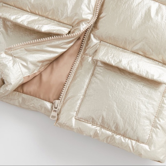 Zara Kids Metallized Padded Jacket - Picture 3 of 3